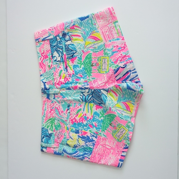 Lilly Pulitzer Walsh Shorts Pop Up Summer Remix Patch size 10 New with Tag - Picture 4 of 8